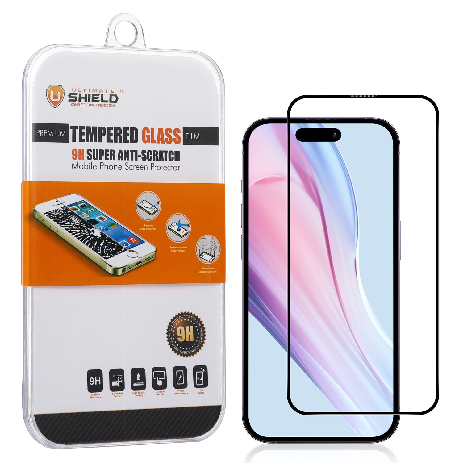 2 protections en verre trempé 9H pour iPhone 14Plus/13 Pro Max, Films /  Vitres de protection